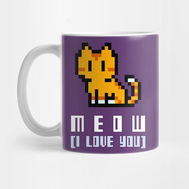 Meow (I love you) Cute Cat by DUCO